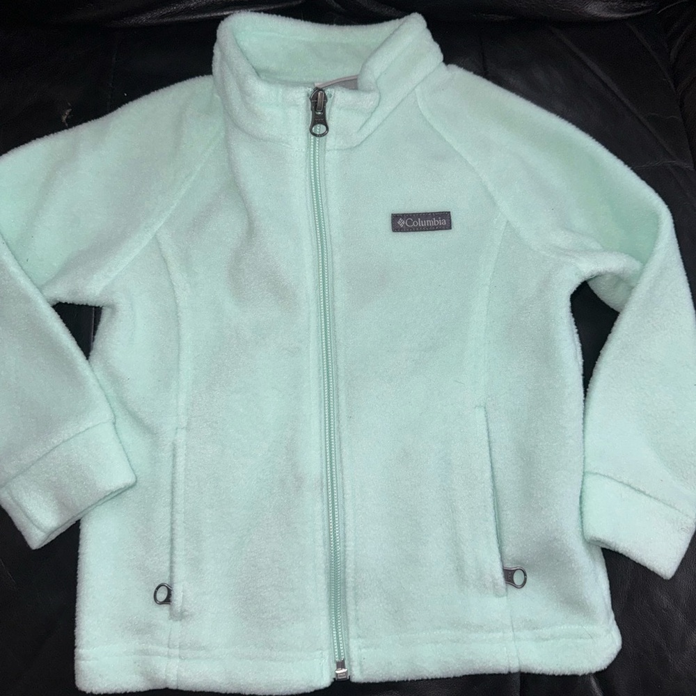 Columbia Kids Light Green Fleece Hoodie
